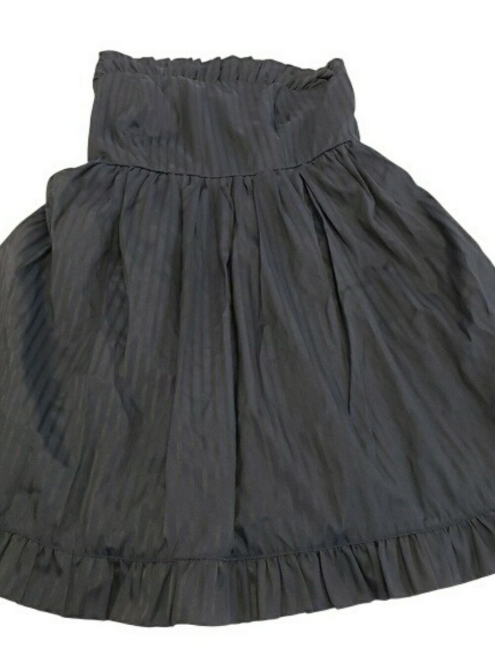 Red Camel Striped Strapless Navy Black Dress Sz M - Picture 4 of 6